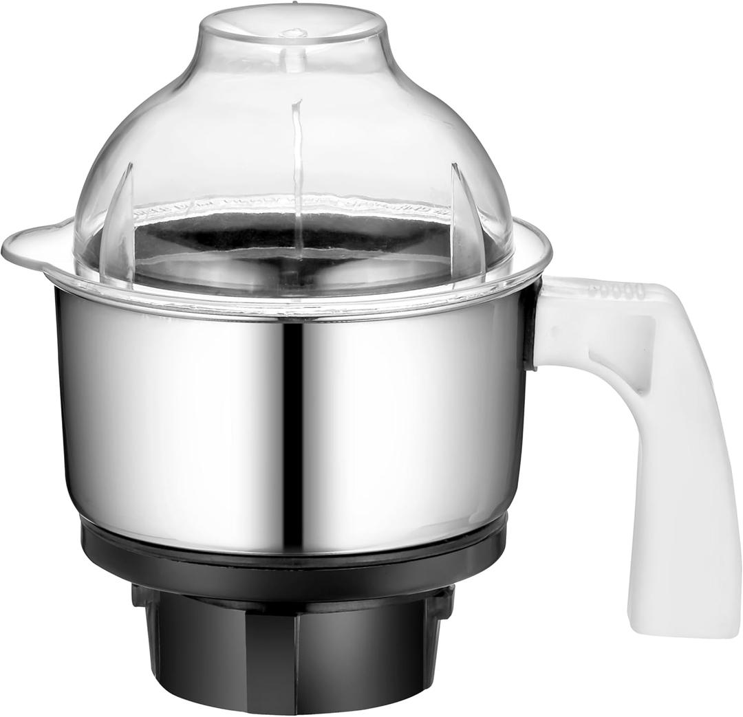 Wonder Star Preeti Mixer Grinder Compatible Jar 500Ml||Compatible With Preethi MG 146,Popular, Blue Leaf, Eco, Chef Pro &Many More||Dome Type Lid||4 Teeth High Nylon Coupler