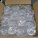 20Pcs Acrylic Martini Glasses, 10oz Shatterproof Plastic Champagne Tower, Unbreakable Ribbed Coupe Glasses, Art Deco Stem Cocktail Glassware Set, Manhattan Goblet for Wedding Birthday Party