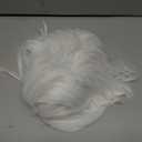 MapofBeauty 14"/35cm Men With Short Hair Tied Ponytail Cosplay Party Wigs (White)