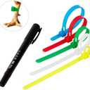 100Pcs Adjustable Chicken Leg Bands (0.41.5 Leg Diameter), Fade-Proof Custom ID Tags for Breeding & Tracking, Permanent Marker Friendly, Secure & Comfortable Wear for Ducks, Geese, Pigeons