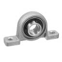 Pillow Block Bearing, 4Pcs KP002 Flange Mounted Pillow Bearings - Bore 15mm/0.59" ID Self Alignment Zinc Alloy Plummer Block Bearing for Diameter 15mm Linear Shaft Rod