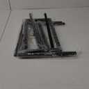 Free Standing Towel Rack, 2 Tier Towel Racks for Bathroom with Storage Shelves, Modern Outdoor Standing Towel Drying Rack for Poolside, Black Blanket Rack Holder, DECLUTTR