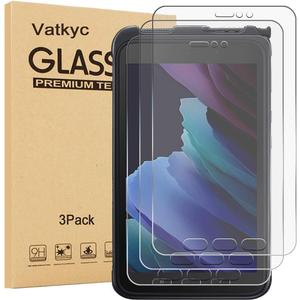 For Samsung Galaxy Tab Active 3 Tempered Glass Screen Protector (8 inch), Full Coverag 9H Hardness HD Clear Scratch Resistant Anti-Fingerprint Film tablet T570 T575 T577 [3-Pack]