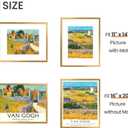 upsimples 16x20 Picture Frame, Display Pictures 11x14 with Mat or 16 x 20 Without, Wall Hanging Poster Frame, Bronze, 1 Pack
