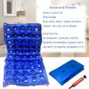 MESINURS Bedridden Air Inflatable Seat Cushion with Full Back for Wheelchair, Seat Pad for Elderly Disabled Handicap (A)