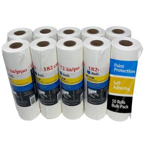 Reli. Masking Film, 10 Rolls Bulk (90' x 72") | Masking Plastic Film for Painting, Automotive | Hand-Masker Plastic (10 Pack)