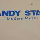 ANDY STAR 24"x40" Irregular Wall Mirror，Polished Chrome Asymmetrical Bathroom Mirror with Stainless Steel Metal Frame, Wall-Mounted Mirror for Bathroom, Entryway (Horizontal/Vertical)