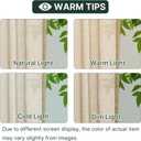 H.VERSAILTEX Linen French Door Curtains Semi Sheer Light Reducing Privacy Doors Window Cover with Tieback | Rod Pocket 1 Panel Door Shades for Glass Living Room Doorways,25" W x 72" L,Linen