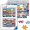 Ravensburger - Colorful Houses - 2 x 1000 Piece Jigsaw Puzzle - Stunning Imagery of Homes from Around The World - Vibrant Colors - Frameable - Premium Quality - Puzzles for Adults