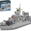 Navy Destroyer Building Set, Battleship Building Toy, A Gift Compatible with Lego Sets for Boys 8-14 & Adults (528pcs)