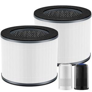 AP-T10FL Replacement Filter for HoMedics AP-T10-BK and AP-T10-WT Air Purifier, 360-Degree Efficient AP-T10 Filter, 2 Pack