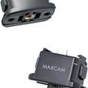 MAXCAM for DJI Pocket 3 Multi-Function Quick Release Charging Base Lightweight Compact Design with 1/4" Screw Hole to Charge While Shooting
