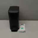 Cesun Small Bathroom Trash Can with Lid Soft Close, Step Pedal, 6 Liter / 1.6 Gallon Stainless Steel Garbage Can with Removable Inner Bucket, Anti-Fingerprint Finish (Matt Black)