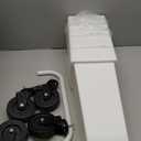 Flower Cart with 8 Buckets,Flower Cart Display Stand with Wheels,Bloom Bar,Flowers Stand for Wedding ,Party and Home Decor (White)