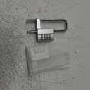 Gisafai 2 Pcs 4 Digit Combination Lock Code Cabinet U Shaped Gym Adjustable Padlock Metal Long Shackle Lock for Outdoor College Fences Sports Lockers Gym