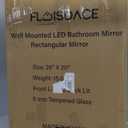 LOAAO 40X30 LED Bathroom Mirror with Lights, Anti-Fog, Dimmable, Backlit + Front Lit, Lighted Bathroom Vanity Mirror for Wall, Memory Function, Tempered Glass, ETL Listed