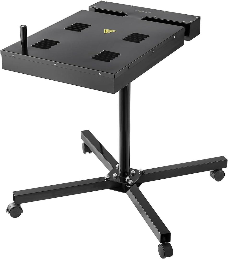 VEVOR 16x16 inch 1800W Flash Dryer for Screen Printing, 0-750 Temperature Control, with Height Adjustable Stand, 360° Rotation, T-Shirt Curing Machine, Pro 16x16Inch, Black