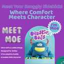 Monsters Stuffed Animal Huggable Plush Toy - Soft Plush Monster - 2.25lb Blue Stuffed Animal Companion