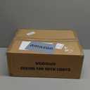 VOLISUN Ceiling Fans with Lights and Remote, 19.7in Low Profile Ceiling Fans with Light, 3000K-6500K Dimmable Fandelier Ceiling Fan, Black Flush Mount Ceiling Fan for Bedroom