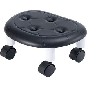 Rolling Stool, Low Rolling Stools with Wheels, 360 Rotating Flexible Seating with Plastic Surface, Rollings Step Stool on Wheel for Home Office Garage Pedicure Mechanic Cleaning Floor