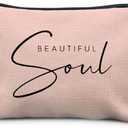 RYYCDOI Inspirational Makeup Bag - Women's Empowerment Gifts, Feminist & Strong Woman Gifts, Girl Power Cosmetic Bag, 3 Pack