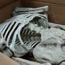 JOYIN 6.9 FT Halloween Posable Skeleton Life Size, Voice Sensing Blink Eyes Moving Jaw, Giant Skeletons Bones Full Body Movable Joints for Indoor Outdoor Halloween Party Decoration, Hounted House Prop