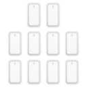 uxcell 10 Pcs Rectangle Resin Keychain Moulds, Silicone Epoxy Mould Kit with Hole for Pendant Keychains Ornament Jewelry Art Crafts Making DIY Crafts, White