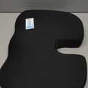 Seat Cushion for Office Chairs - Tailbone, Coccyx Pain Relief - Butt, Pressure & Sciatica Relief - Gaming, Wheelchair, Car & Desk Pillow, Black (Large)