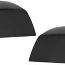 Pair Gloss Black Mirror Caps Cover Compatible with GMC Chevrolet Silverado Sierra 1500 2014-2018/2500 HD 3500 HD 2015-2018 Pick up Replacement for 22919757,22919758.
