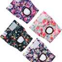 CuteBone Washable Female Dog Diapers 4 Pack Reusable Doggie Heat Diapers for Period FMG03S