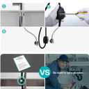 Kicimpro Kitchen Faucet with Pull Down Sprayer, Zero Leakage 3 Hole Brushed Nickel RV Kitchen Sink Faucet with Water Line, NSF Certified Lead-Free 304 Stainless Steel Touchless Kitchen Sink Faucets