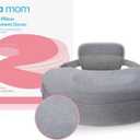 Frida Mom Nursing Pillow Cover, Easy-to-Clean Replacement Cover, Soft Fabric, Machine Washable, Gray, Standard
