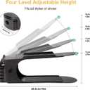 Neprock Shoe Rack Shoe Organizer Space-Saving Storage Shoe Organizer for Closet,Shoe Stacker Shoe Slots Space Saver Double Stack Shoe Holder Homeries
