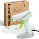 20W Hot Glue Gun Kit with 30 Glue Sticks, Fast Heating for DIY Crafts, Home Repairs & School Projects Compact & Anti-Drip Mini Hot Glue Gun (White-green)