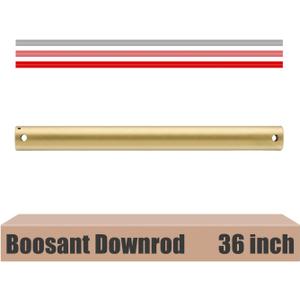 36 INCH Ceiling Fan Downrod With Extended Wires,1 inch Outside Diameter, Extension Rod Only Ceiling Fans Compatible, Not Threaded(Gold)