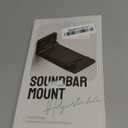 ELETIUO Soundbar Wall Mount Bracket for Samsung, LG, Sony, JBL, Vizio, Sonos and More, Depth Adjustable 3.5-6.1, Soundbar Shelf Under TV, Black