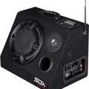 SONDPEX SDX Audio Bluetooth Speaker System & Digital Music Player 6.5" Subwoofer 200W Max Output FM Radio Receiver SD/MMC Card and USB Reader,Party Speaker, Not Portable