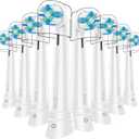 8 Pcs IO Replacement Heads Compatible with Oral B IO 2/3/4/5/6/7/8/9/10/Deep Clean Series Electric Toothbrushs, Toothbrush Heads with Medium Bristles Compatible with Oral B IO (White)