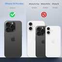 Lanhiem Magnetic for iPhone 16 Pro Max Case, IP68 Waterproof Dustproof Case, [Compatible with Magsafe] [Built-in Screen Protector] Full Body Heavy Duty Rugged Phone Cover 6.9 inch, Blue/Clear