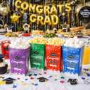 jeowicti 24 Pcs Graduation Popcorn Boxes Grad Party Favors Supplies Table Decor 2026 Graduation Decorations Candy Goodie Boxes Popcorn Bucket Bags Containers