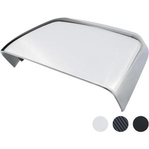 Car Chrome Rear View Door Mirror Cover Cap | Compatible with 2017-2024 F250 F350 F450 F550 Super Duty Side by Side Accessories | RH Right Passenger Side Exterior Plastic Tow Rearview Mirror Covers