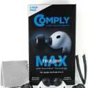 Comply TrueGrip MAX | Premium Memory Foam Replacement Earbud Tips for Apple AirPods Pro Gen 3 | Long Lasting Comfort, MAX Durability, Secure Fit, Superior Noise Isolation| Black (Large) (3 Pairs)