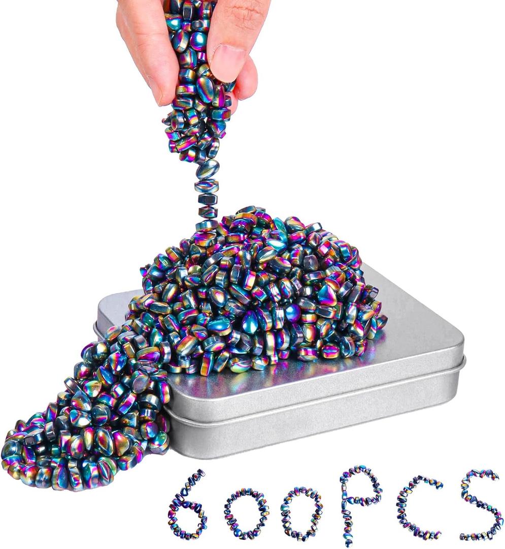 yuzshin Magnetic Balls Desk Fidget Toys 600pcs Mini Magnet Beads Ferrite Putty for Adults for Office