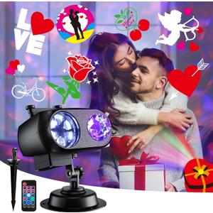 Brighter Valentine Projector Lights for Home, 2024 Upgraded Valentine Decorations Holiday Projector Display 8 Patterns At A Time (3D Ocean Wave & Patterns), 8 Holiday Themes Valentine Day Decor Light Brighter Valentine Projector Lights for Home, 2024 Upgraded Valentine Decorations Holiday Projector Display 8 Patterns At A Time (3D Ocean Wave & Patterns), 8 Holiday Themes Valentine Day Decor Light
