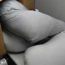 Momcozy Pregnancy Pillows with Cooling Cover, U-Shaped Full Body Maternity Pillow for Side Sleepers 57 Inch - Support for Back, Hip, Belly, Legs for Pregnant Women (Grey- Cooling Fabric)