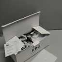 KDG 2 Pack Cordless Table Lamp, Portable LED Desk Lamps, 5000mAh Battery Operated, 3 Color Stepless Dimming Up, for Restaurant, Bedroom, Outdoor Camping, Coffee Shop, Night Light, Rechargeable (Black)