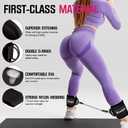 Ayombo Ankle Resistance Bands with Cuffs, Home Gym Workout Equipment, Lifting Glute Butt Exercise Equipment for Women, Ankle Weights Fitness Set, Leg Booty Equipment for Training Perfect Body Shape