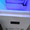 Upgraded Commercial Ice Maker Machine 130LBS/24H with 35LBS Storage Bin,15Inch Wide Ready in 11-20 Mins Under Counter/Freestanding Stainless Steel Gravity Drainage Large Ice Machine