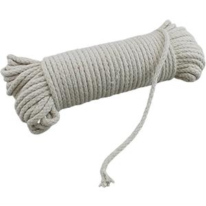 100 Ft Heavy Duty Braided Cotton Rope Clothesline Approximately #6 1/4" 6 mm Multi Purpose Home Boat Camping