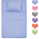 Best Season 400 Thread Count Cotton Twin Size Sheet Set 3 Piece - Cotton Sheets Set, 100% Cotton Bed Sheets Sets with Deep Pocket fit Up to 16 inch (Baby Blue Color)
